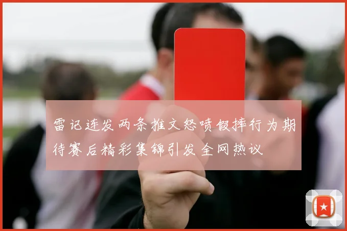 雷记连发两条推文怒喷假摔行为期待赛后精彩集锦引发全网热议